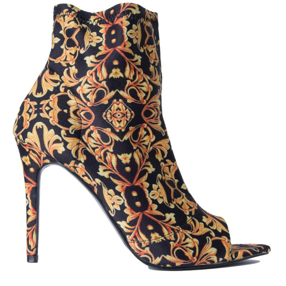 Cape Robbin Dara Peep Toe Booties - Picture 2 of 5